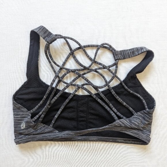 LULULEMON Free To Be Bra Wild Wee Are From Space Dark Carbon Ice - Picture 3 of 4